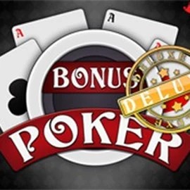 Bonus Poker Deluxe - 3 Hands online game logo by RTG (Reel Time Gaming) on spinmamacasino-spain.com