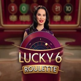 Official Live Casino logo: Lucky 6 Roulette by Pragmatic Play at Spinmama Casino