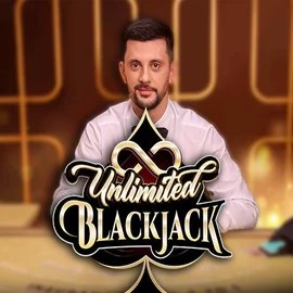 Unlimited Blackjack game by Ezugi – logo hosted on Spinmama Casino