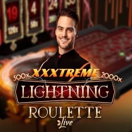 XXXtreme Lightning Roulette logo – Live Casino by Evolution at Spinmama Casino